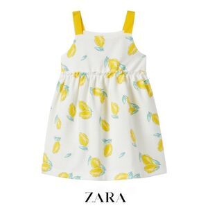 ZARA Kids | Yellow | LEMON PRINTED JACQUARD DRESS